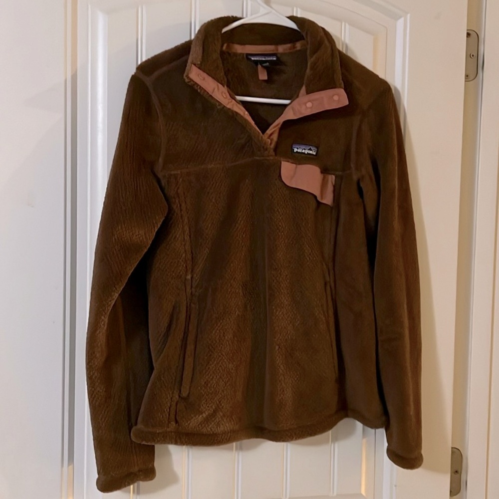 Patagonia Re-Tool Snap-T Fleece Pullover Women's Brown/mauve